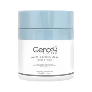 ماسک صورت ژنوبایوتیک مدل 01 حجم 50 میلی‌لیتر آبرسان، جوان‌کننده و ضد چروک مناسب انواع پوست با عصاره طبیعی برای خانم‌ها و آقایان
