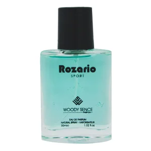 عطر جیبی مردانه وودی سنس مدل Rozario  حجم 30 میلی لیتر