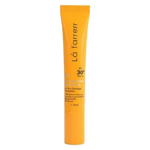 کرم ضد آفتاب دورچشم بدون رنگ لافارر، 30 SPF، مدل مینرال، مناسب انواع پوست و حجم 15 میلی‌لیتر، محافظت کننده در برابر اشعه UVA و UVB، ضد حساسیت و التهاب، بدون چربی، ضد آب، +++PA، ضد چروک، تعدیل کننده ها
