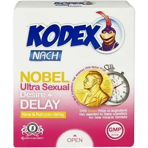کاندوم ناچ کدکس مدل Nobel بسته 3 عددی