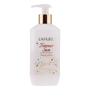 لوسیون بدن کرمی لپیور مدل Forever Sun حجم 236 میلی‌لیتر مناسب بانوان، مرطوب‌کننده و ضد خشکی پوست با ترکیبات گلیسیرین، آلانتوئین و پارافین مایع، جذب سریع و رایحه ماندگار