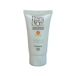 کرم ضد آفتاب بدون رنگ پارادوکس SPF 50 مدل 01 مناسب پوست‌های مختلط و چرب حجم 40 میلی‌لیتر
