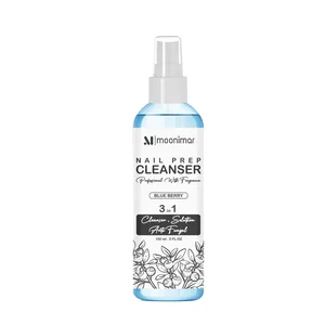 کلینزر کاشت ناخن مونیمار مدل Blue Berry حجم 150 میلی لیتر