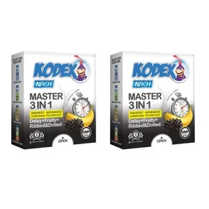 کاندوم ناچ کدکس مدل master مجموعه  2 عددی