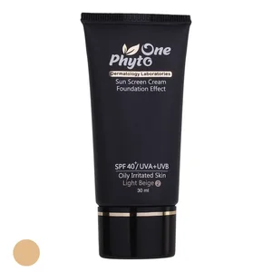 کرم ضد آفتاب رنگی فیتو وان SPF 40 مدل 09 ‌مناسب پوست‌های چرب و حساس حجم 30 میلی‌لیتر