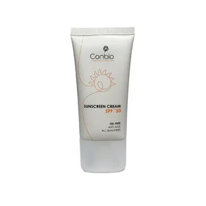 کرم ضد افتاب بدون رنگ کانبیو SPF50 مدل ANTI AGE مناسب انواع پوست حجم 50 میلی لیتر