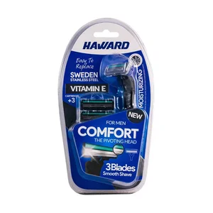 خود تراش هاوارد مدل comfort  به همراه تیغ یدک بسته 3 عددی