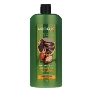 شامپو تقویت کننده مو لروکس مدل ARGAN OIL مناسب برای موهای آسیب‌دیده و شکننده وزن 550 گرم