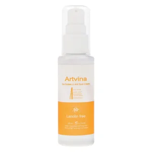 کرم ضد آفتاب بدون رنگ آرت وینا SPF 50 مدل Highly Effective ‌محافظ UVA ،UVB و PA+++، ضد حساسیت، ضد چروک و ضد پیری مناسب انواع پوست‌ حجم 50 میلی‌لیتر