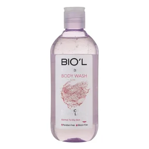 شامپو بدن بیول مدل Rich Foam با رایحه نمک صورتی دریایی مناسب برای پوست چرب و معمولی حجم 400 میلی لیتر