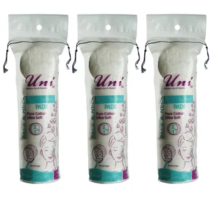 پد پاک کننده آرایش یونی لد مدل Ultra Soft سه بسته 80 عددی
