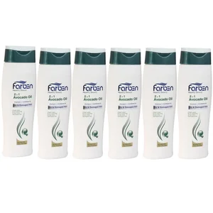  شامپو مو فاربن مدل روغن آووکادو مناسب برای موهای خشک و آسیب دیده حجم 250 میلی لیتر مجموعه 6 عددی