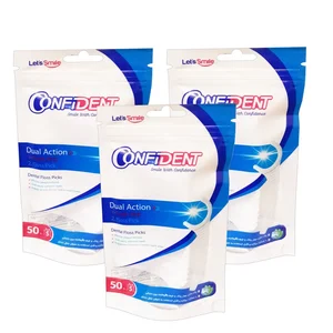 نخ دندان کانفیدنت مدل floss-Pillow سه بسته 50 عددی