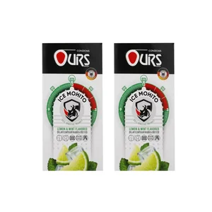 کاندوم خاردار و تاخیری  اورز مدل ICE MOHITO دو بسته 12 عددی 