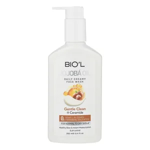کرم شست‌وشوی صورت بیول مدل JOJOBA OIL مناسب برای پوست‌های معمولی و خشک حجم 250 میلی‌لیتر