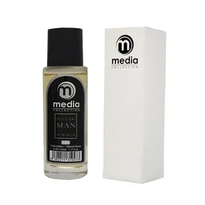 عطر جیبی مردانه مدیا مدل bvlgari man in black  با رایحه گرم  حجم 35 میلی‌لیتر