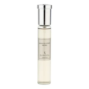 عطر جیبی مردانه صندل مدل Irish leather Memo با رایحه تلخ حجم 25 میلی‌لیتر