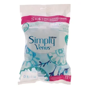 خود تراش ژیلت مدل Simply Venus بسته 12 عددی