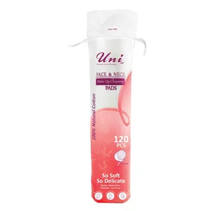 پد پاک‌کننده آرایش صورت یونی لد مدل Ultra Soft.Cotton Silk بسته 120 عددی