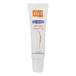 بالم لب نرم‌کننده و مرطوب‌کننده دکتر ژیلا مدل w01 با SPF 20، حاوی ویتامین A و E، روغن آووکادو و جوجوبا، محافظت در برابر اشعه UV و بدون الکل، وزن 12 گرم، مناسب رفع ترک لب