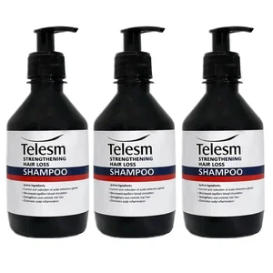 شامپو تقویت کننده و ضد ریزش مو طلسم مدل 03 مناسب برای انواع مو حجم 250 میلی لیتر مجموعه 3 عددی