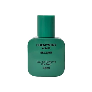 عطر جیبی مردانه اسکلاره مدل chemystry Ajmal با رایحه خنک، چوبی، مرکباتی، تند حجم 35 میلی‌لیتر