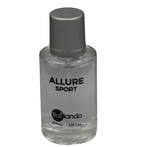 عطر جیبی مردانه بایلندو مدل آلور اسپورت ALLURE SPORT با رایحه شیرین حجم 35 میلی‌لیتر