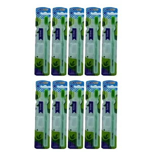 مسواک دن تک مدل Pro Green با برس نرم بسته 12 عددی