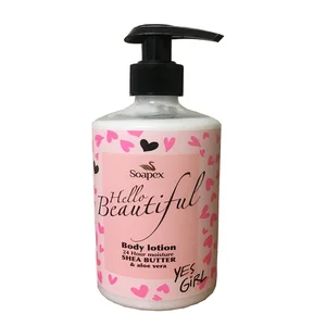 لوسیون بدن سوپکس مدل Shea Butter & Aloe Vera حجم 350 میلی‌لیتر مرطوب‌کننده سبک با جذب سریع، فاقد چربی، حاوی ویتامین E و آلوئه‌ورا برای آبرسانی، ترمیم و نرم‌کنندگی پوست بدن و صورت، مناسب بانوان و آقایا