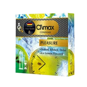 کاندوم کلایمکس مدل pleasure بسته 3 عددی