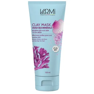 ماسک صورت خاک رس وارمی مدل کانی های دریایی حجم 150 میلی‌لیتر مناسب پوست چرب و آکنه‌ای، سم‌زدایی عمقی، رفع جوش سرسیاه و لطافت‌بخش، بدون پارابن