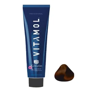 رنگ مو ویتامول سری natural شماره 4 حجم 120 میلی لیتر رنگ قهوه ای متوسط 