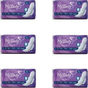 نوار بهداشتی مای لیدی مدل Classic purple مجموعه 6 عددی
