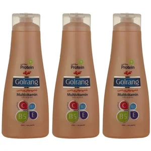 شامپو مو گلرنگ مدل Plus Protein وزن 400 گرم مجمومه 3 عددی