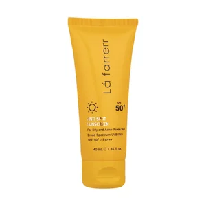 کرم ضدآفتاب و ضدلک بی‌رنگ لافارر مدل SPF50، مناسب پوست‌های چرب، حجم 40 میلی‌لیتر