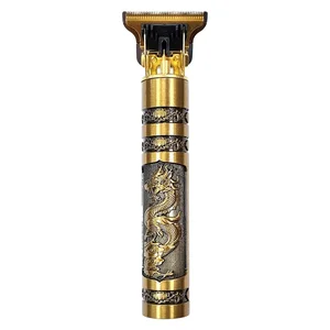 ماشین اصلاح موی سر و صورت خط زن مدل T9 با تیغه استیل ضد زنگ، باتری داخلی، شارژ از طریق USB، مدت استفاده 3 ساعت، همراه برس تمیزکننده، روغن و شانه