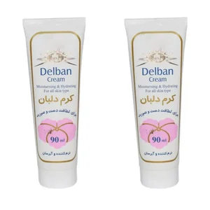 کرم نرم کننده دلبان مدل 01 حجم 90 میلی لیتر مجموعه 2 عددی