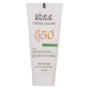 کرم ضدآفتاب بی‌رنگ ویتابلا +SPF50 مدل 001 مناسب انواع پوست، حجم 40 میلی‌لیتر
