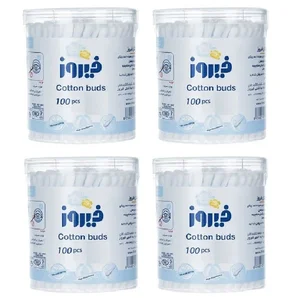 گوش پاک کن فیروز مدل Cotton بسته 4 عددی