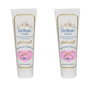 کرم آبرسان دلبان مدل 001 حجم 90 میلی لیتر مجموعه 2 عددی