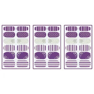 استیکر طراحی ناخن طرح نگین مجموعه 3 عددی