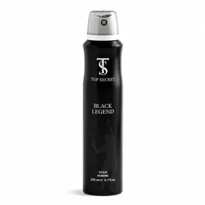 اسپری ضدتعریق مردانه تاپ سکرت مدل Black Legend حجم 200 میلی‌لیتر