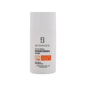 فلوئید ضد آفتاب بی‌رنگ صورت بیزانس SPF 50 مدل Fusion Water ‌مناسب برای UVA/UVB مناسب پوست چرب حجم 50 میلی‌لیتر