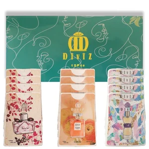 عطر جیبی زنانه دیوایز مدل کوکوشنل و منیفستو و مری می با رایحه گرم و شیرین حجم 45 میلی‌لیتر بسته 12 عددی