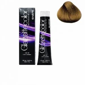 رنگ مو گلازت شماره 8CL حجم 100 میلی‌لیتر رنگ بلوند روشن دودی طلایی