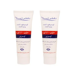 کرم مرطوب کننده دکتر ژیلا مدل اوره 10حجم 75 میلی لیتر مجموعه 2 عددی