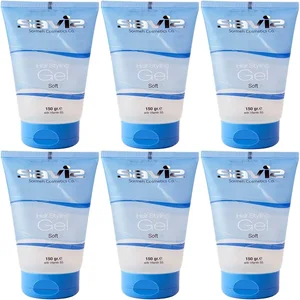 ژل مو مرطوب با قدرت نگهداری کم ساویز مدل Soft وزن 150 گرم مجموعه 6 عددی