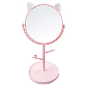آینه آرایشی رومیزی مدل گربه Ear cat کد ۰۲