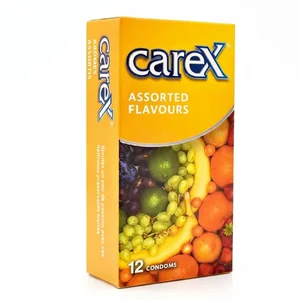 کاندوم کارکس مدل Assorted Flavours سایز M، بسته 12 عددی