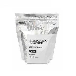 پودر دکلره الیو مدل BLEACHING POWDER WHITE وزن 500 گرم رنگ سفید